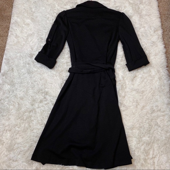Diane Von Furstenberg Military Wool Wrap Dress - Picture 5 of 5
